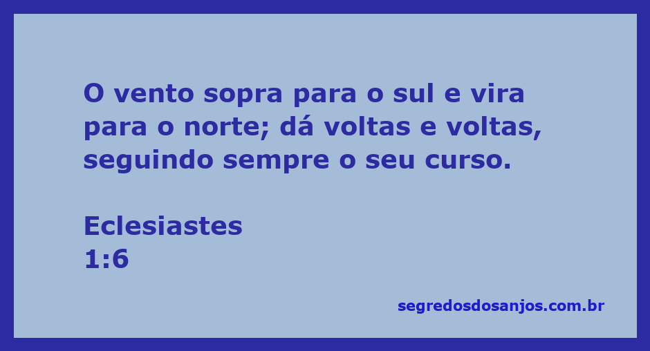 Ilustração do vento soprando em direções opostas, representando a passagem de Eclesiastes 1:6.