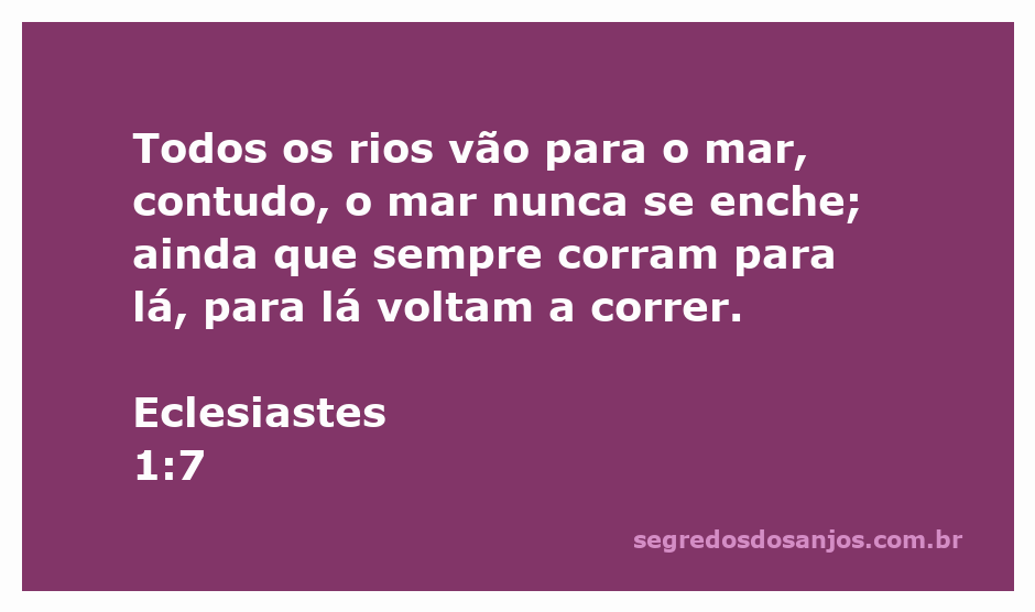 Imagem representativa de rios fluindo para o mar, simbolizando a passagem de Eclesiastes 1:7.