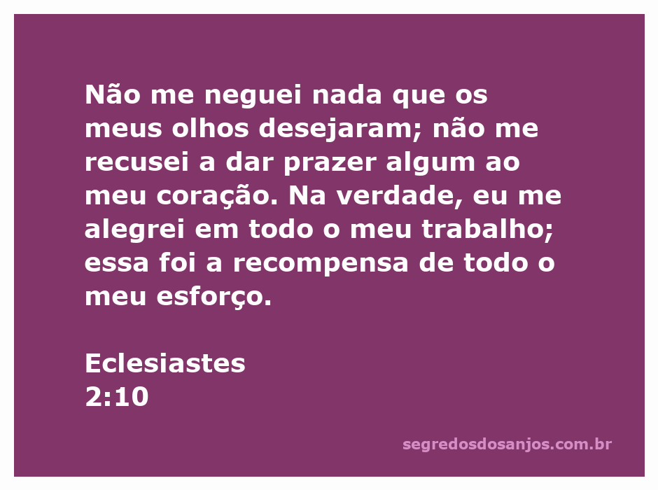 Imagem representando a reflexão sobre prazeres e recompensas na vida, inspirada em Eclesiastes 2:10.