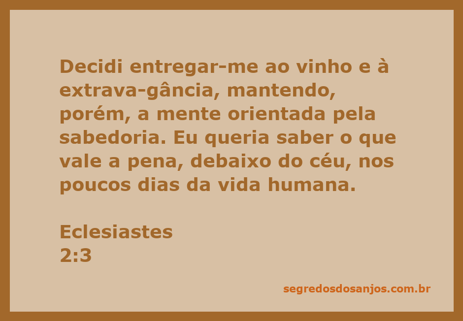 Imagem ilustrativa do versículo Eclesiastes 2:3, onde uma pessoa reflete sobre a vida enquanto aprecia um copo de vinho.