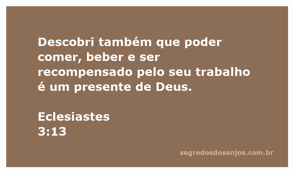 Imagem representativa do versículo Eclesiastes 3:13, mostrando a gratidão a Deus pelos prazeres simples da vida.