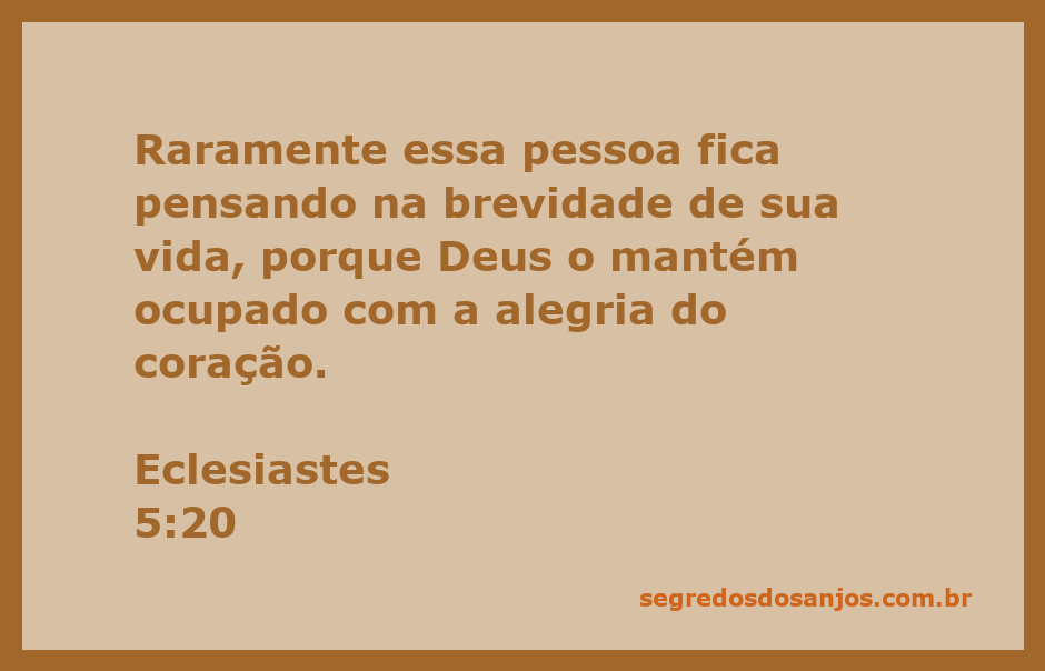 Imagem que ilustra Eclesiastes 5:20, refletindo a alegria e a brevidade da vida.
