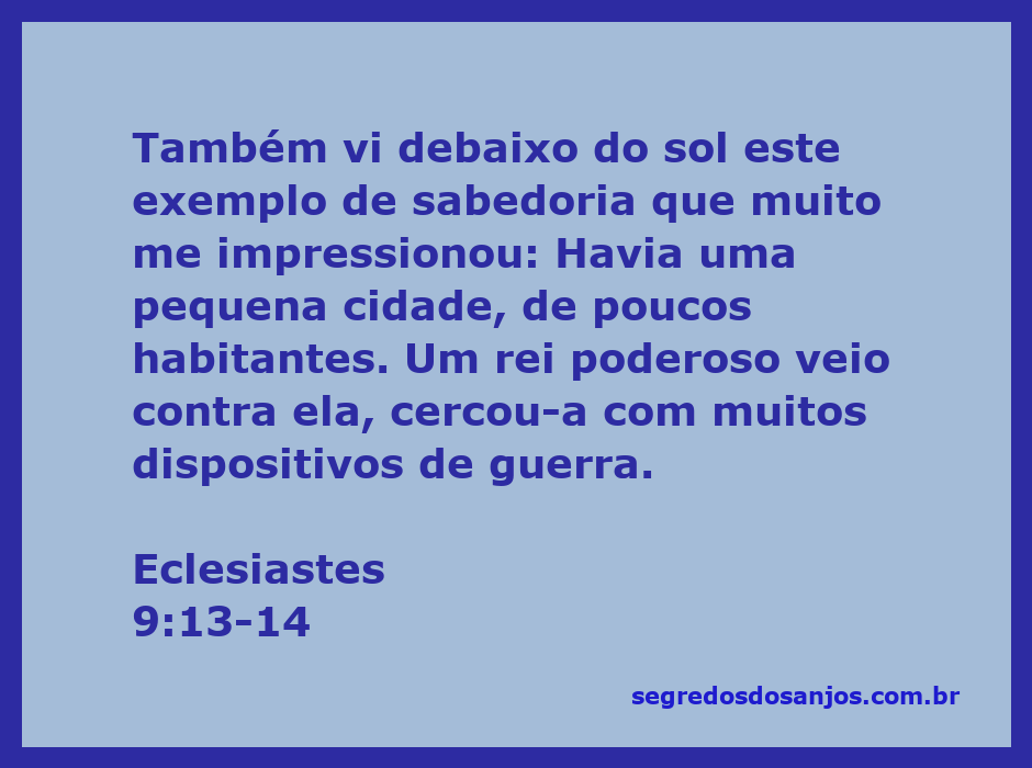 Ilustração de uma pequena cidade cercada por um rei poderoso, simbolizando a sabedoria e a luta contra adversidades.