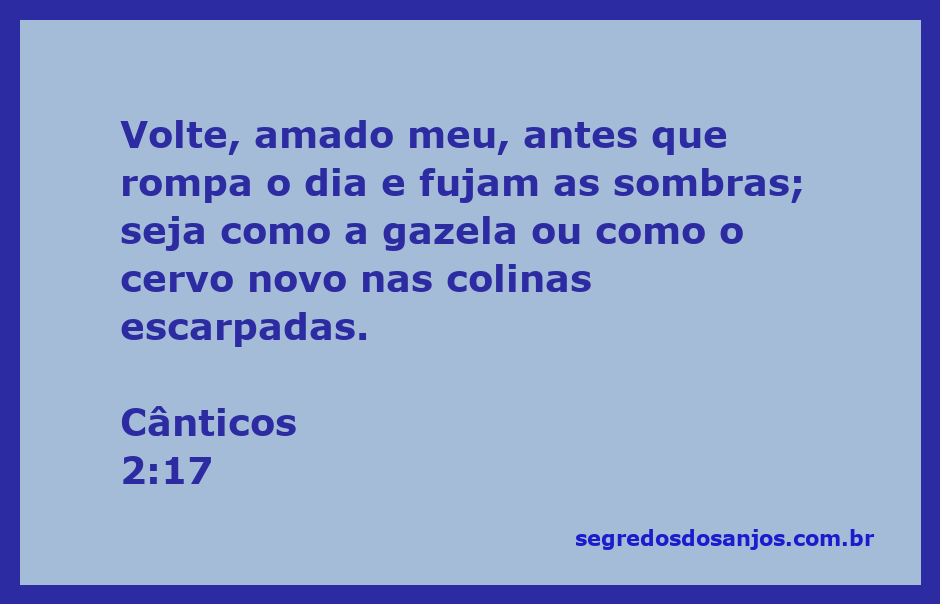 Uma imagem poética representando Cânticos 2:17, mostrando uma gazela e um cervo nas colinas ao amanhecer.