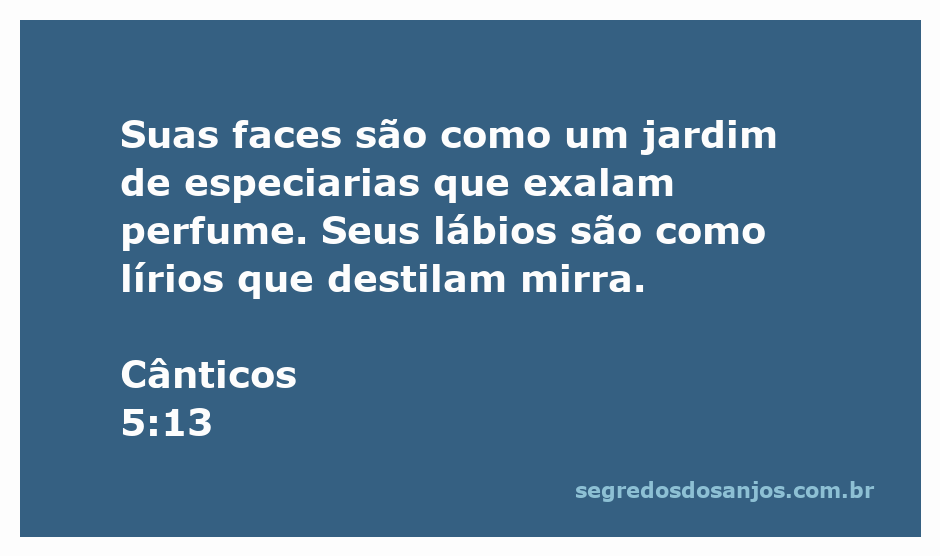 Imagem representativa de um jardim de especiarias e lírios, simbolizando a beleza e o perfume descritos em Cânticos 5:13.