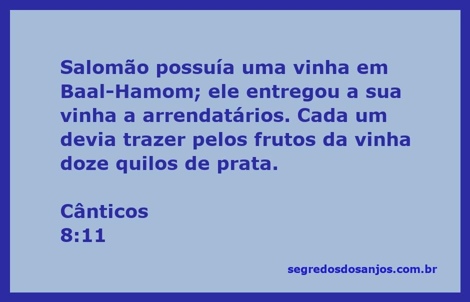 Ilustração da vinha de Salomão em Baal-Hamom com arrendatários trabalhando na colheita.