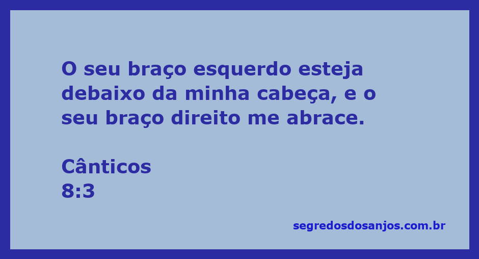 Imagem representando a intimidade e o amor descritos em Cânticos 8:3, com um casal em um abraço carinhoso.
