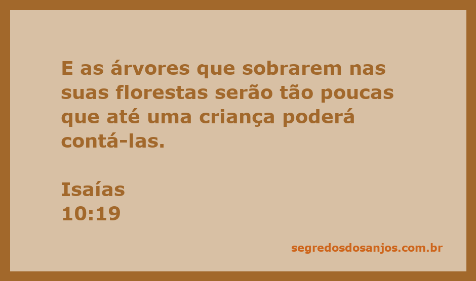 Uma floresta com poucas árvores, ilustrando a passagem de Isaías 10:19 sobre a escassez de árvores.