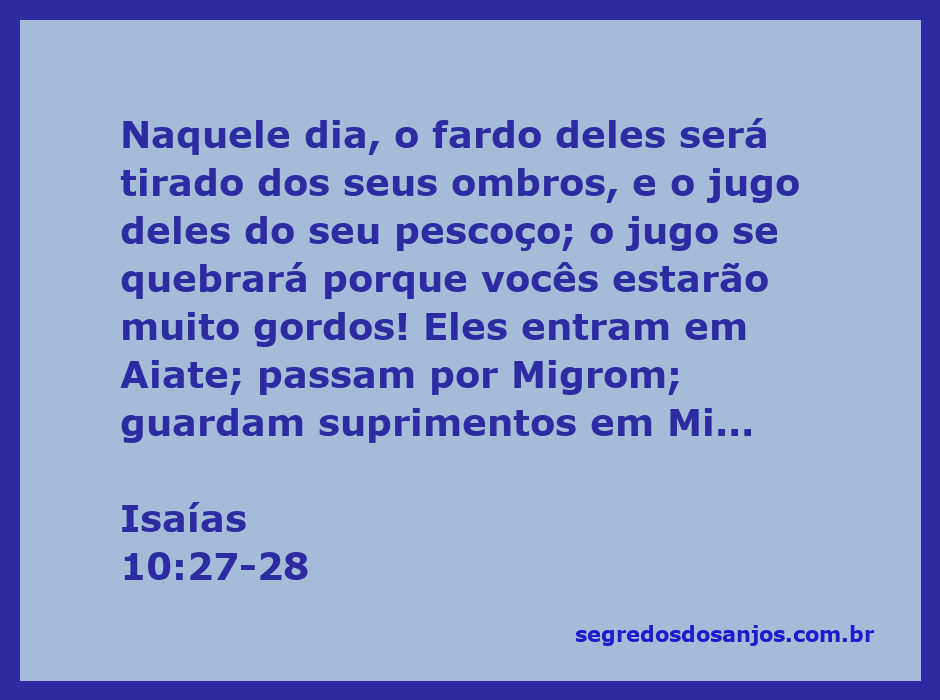 Imagem representando a libertação e alívio descritos em Isaías 10:27-28, com elementos simbólicos como correntes quebradas e um caminho que representa a passagem.