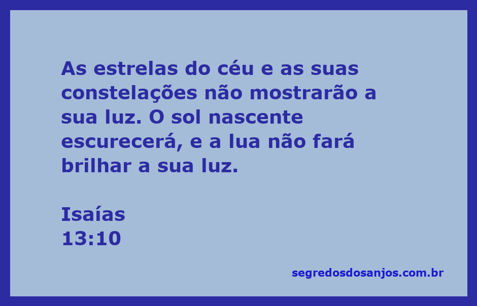 Imagem representativa das estrelas e constelações apagadas, simbolizando a profecia de Isaías 13:10.