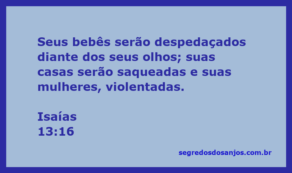 Ilustração sombria representando a devastação e o sofrimento descritos em Isaías 13:16.