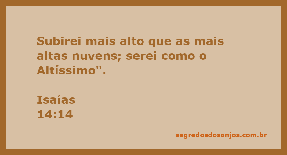 Imagem representativa do versículo Isaías 14:14, que fala sobre a ambição e a aspiração de se elevar acima das nuvens.