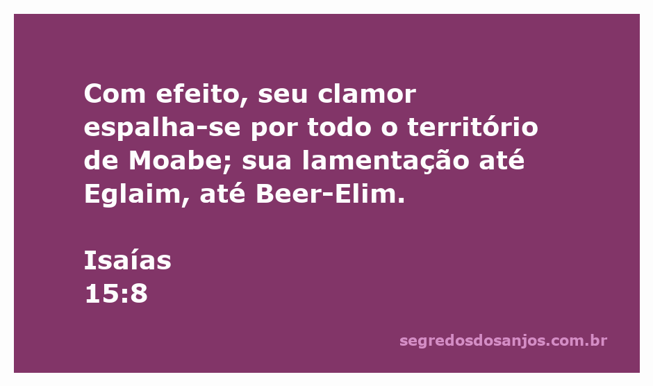 Ilustração representando a lamentação do povo de Moabe conforme Isaías 15:8.