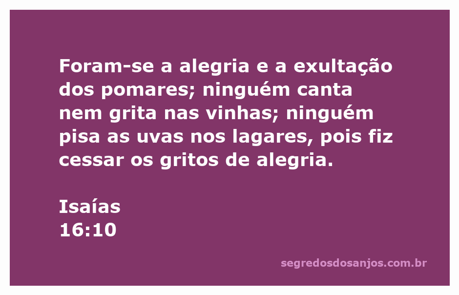 Imagem representativa da tristeza e silêncio nas vinhas, simbolizando a perda de alegria conforme descrito em Isaías 16:10.