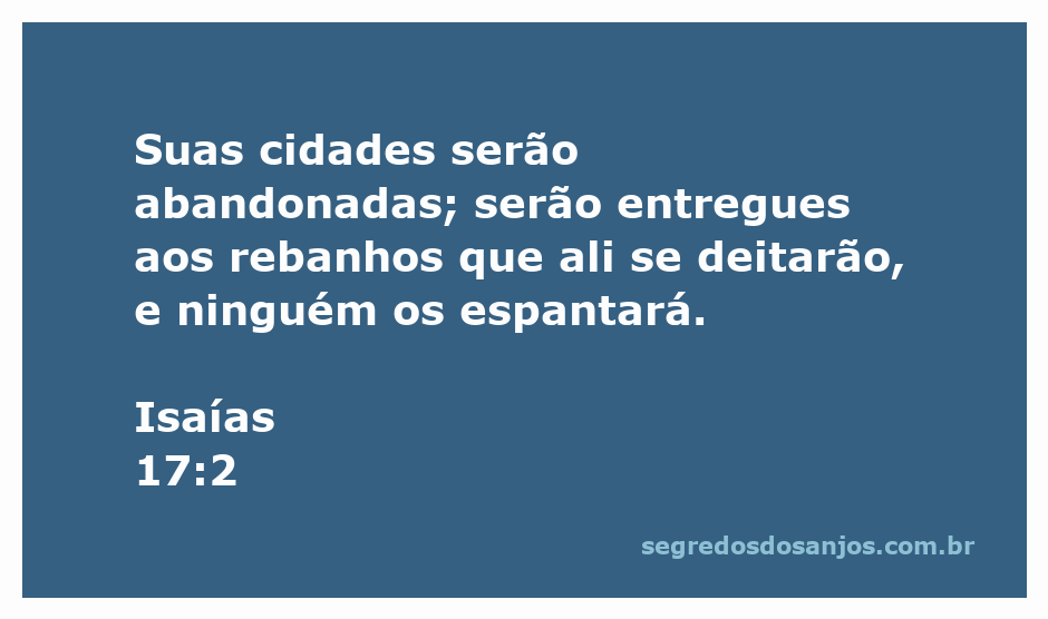 Imagem representativa das cidades abandonadas mencionadas em Isaías 17:2, com rebanhos pastando tranquilamente.