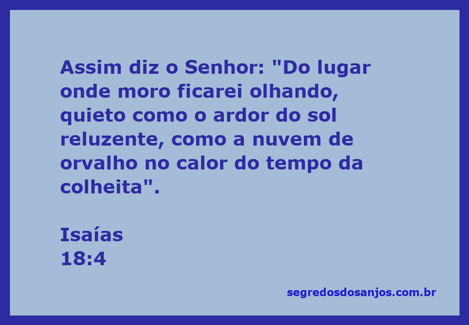 Imagem representativa da passagem de Isaías 18:4, mostrando a quietude e a beleza do sol reluzente e a nuvem de orvalho na colheita.