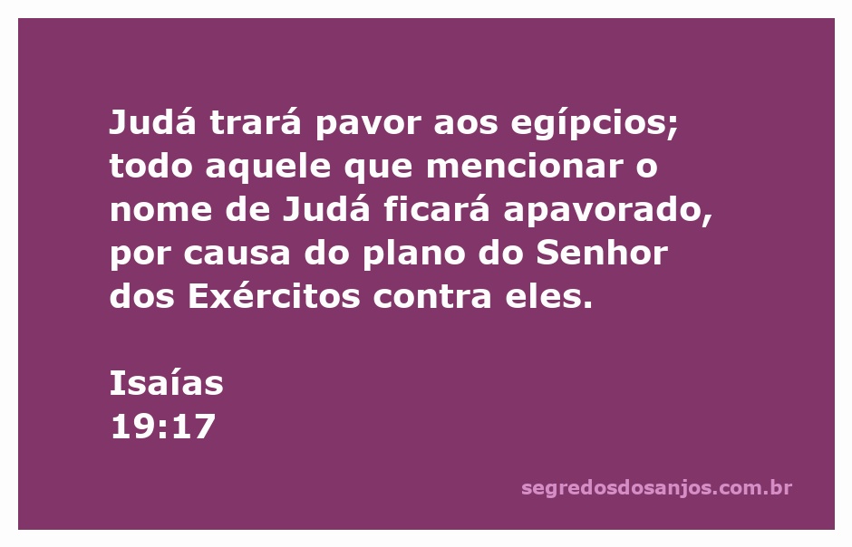 Representação artística do versículo Isaías 19:17, mostrando a relação entre Judá e o Egito com a mensagem de temor.