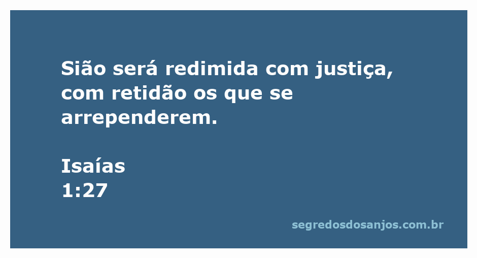 Imagem representativa de Sião sendo redimida com justiça e retidão.