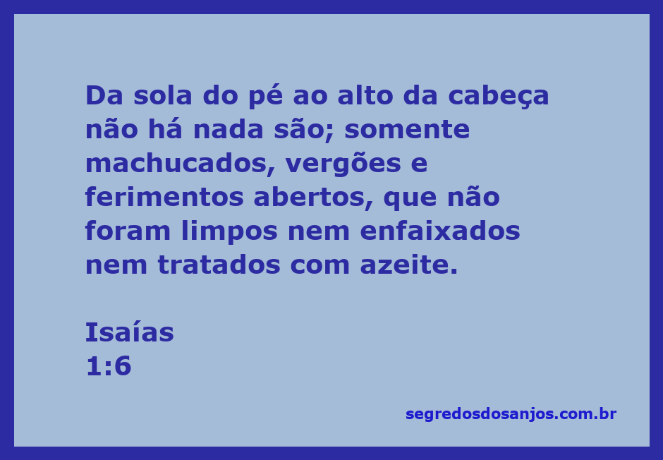 Ilustração mostrando a condição de ferimentos e machucados no corpo, simbolizando a passagem de Isaías 1:6.