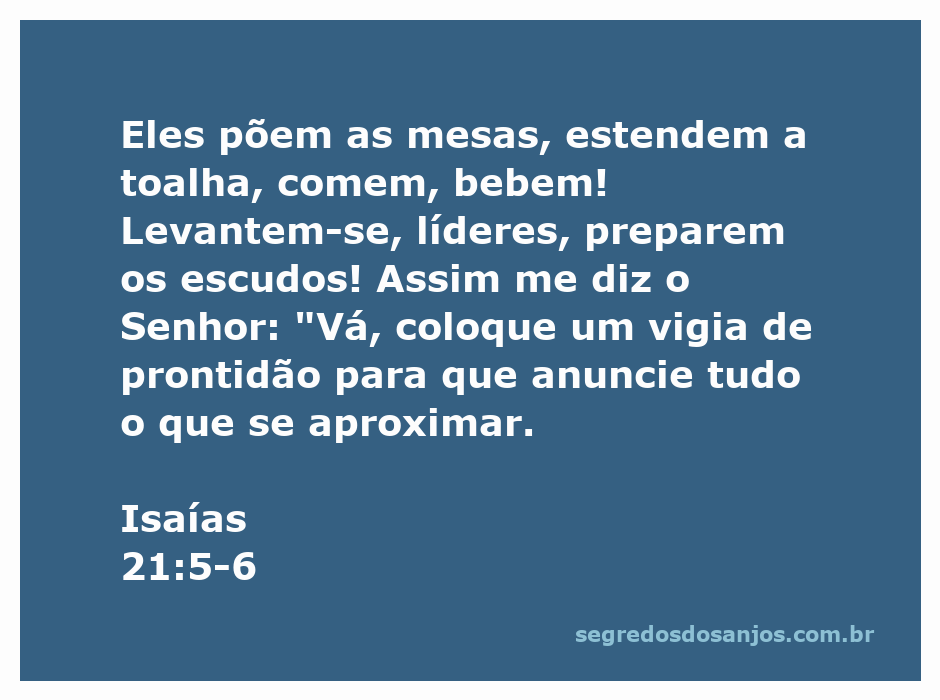 Ilustração de líderes se preparando para um evento, com mesas postas e um vigia em destaque na cena.