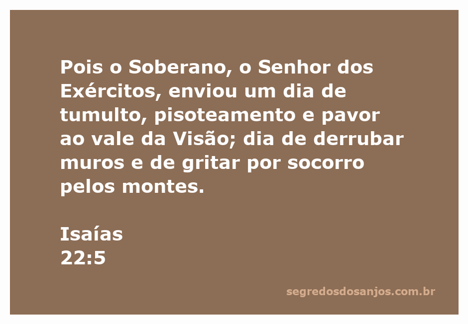 Ilustração do vale da Visão com muros em ruínas e pessoas clamando por ajuda