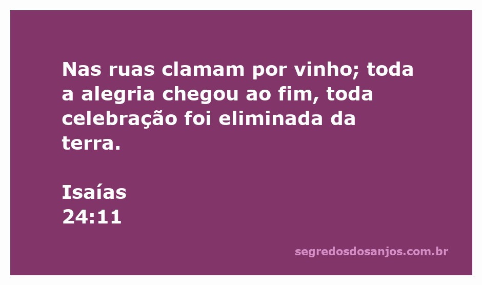 Imagem representando a tristeza e a falta de celebração, inspirada em Isaías 24:11.