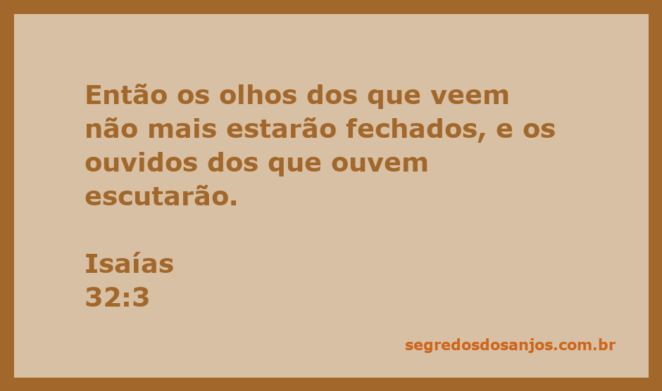 Ilustração de Isaías 32:3 mostrando pessoas com os olhos abertos e ouvindo atentamente.