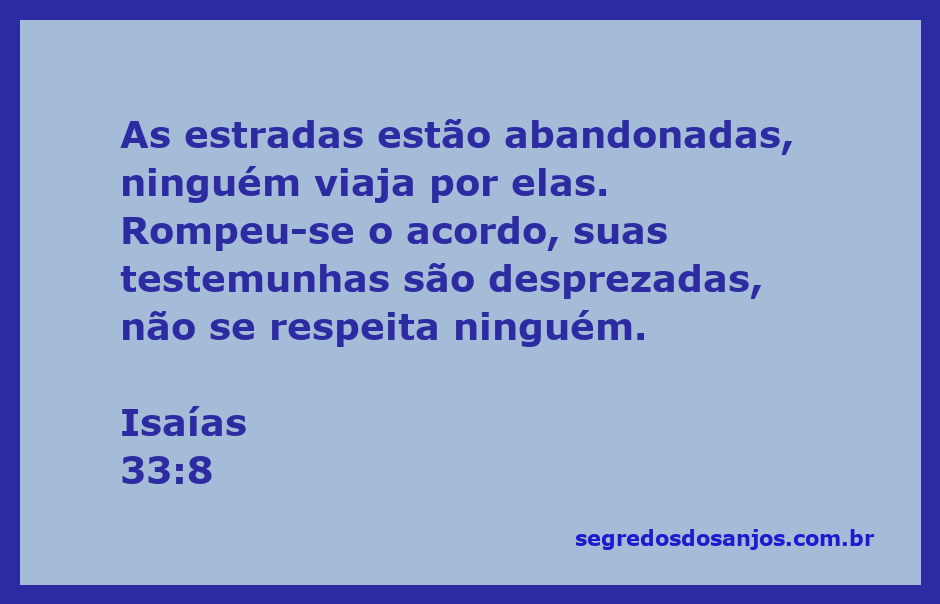Imagem ilustrativa representando a solidão e abandono das estradas mencionadas em Isaías 33:8.