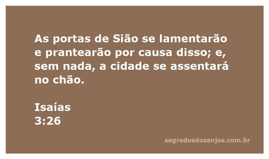 Imagem que simboliza a tristeza das portas de Sião, refletindo a desolação da cidade.