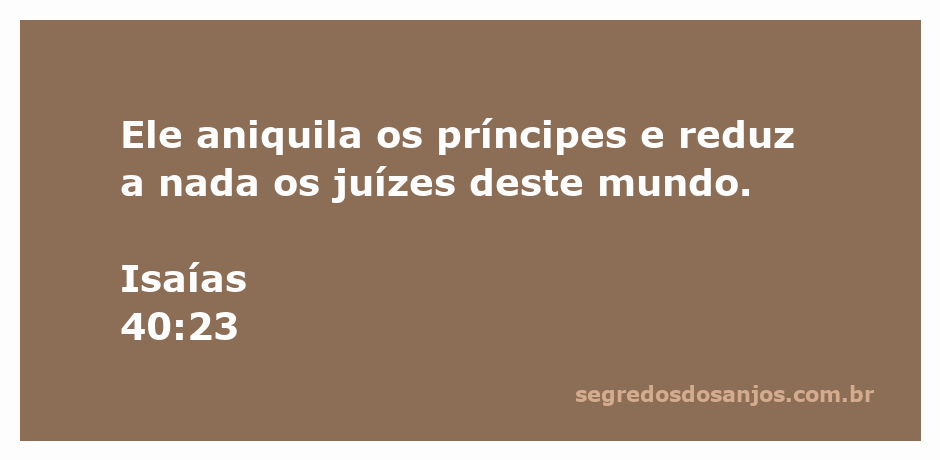 Imagem representativa de Isaías 40:23, enfatizando a soberania de Deus sobre os líderes mundiais.
