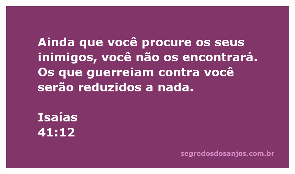 Imagem que representa Isaías 41:12, simbolizando a proteção divina e a superação de inimigos.