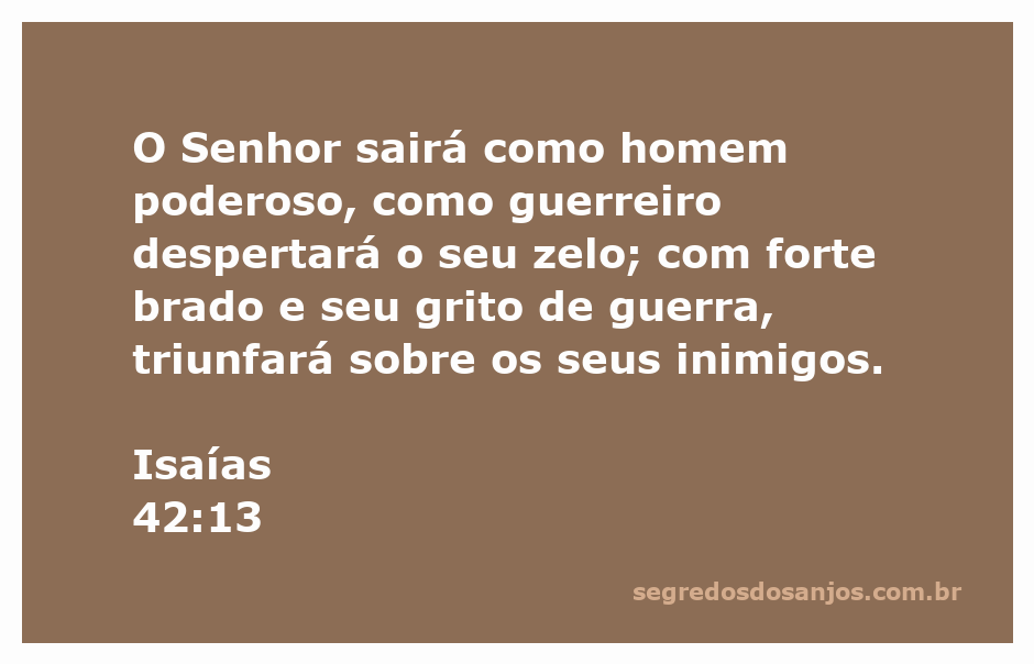 Imagem de um guerreiro poderoso simbolizando a força e o zelo do Senhor conforme Isaías 42:13