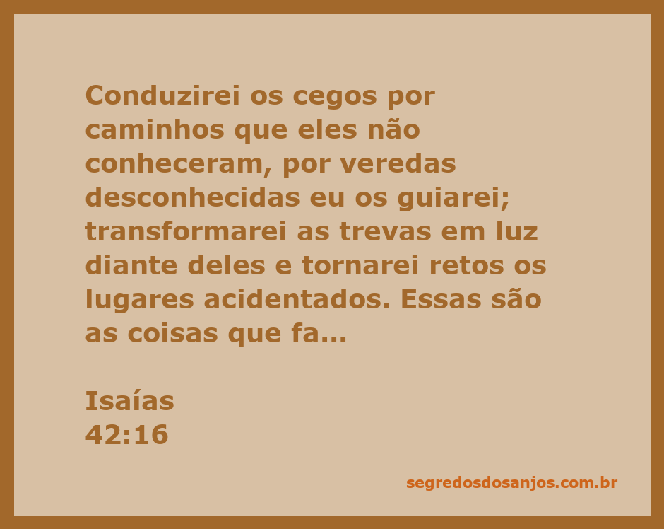 Imagem de uma estrada iluminada, simbolizando a condução de cegos por caminhos desconhecidos, em referência a Isaías 42:16.