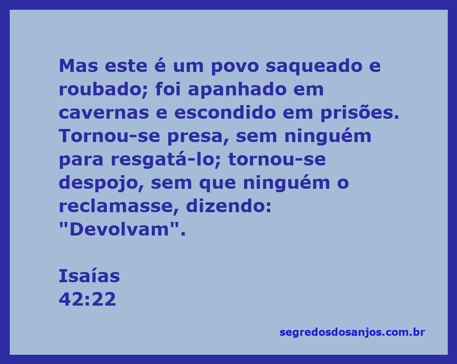 Imagem representando a condição de um povo saqueado e roubado, simbolizando vulnerabilidade e necessidade de resgate.