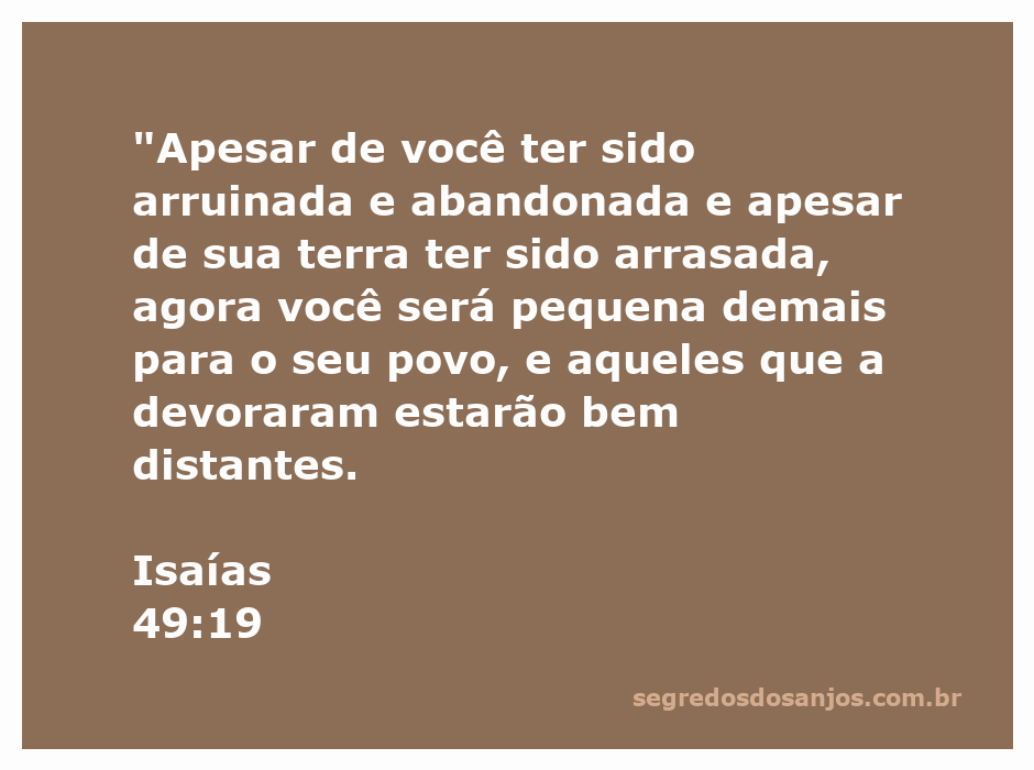 Imagem representativa do versículo de Isaías 49:19, destacando a transformação de um povo arruinado em um que se torna numeroso.