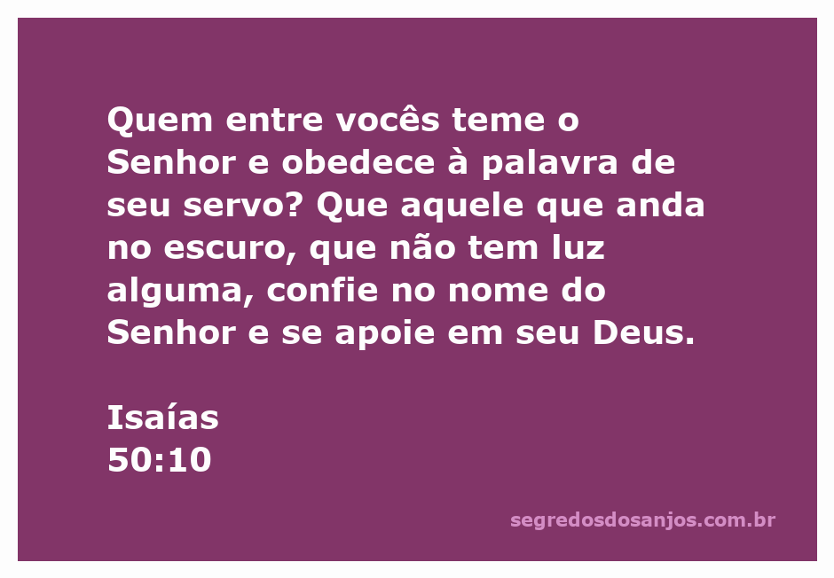 Uma imagem que representa a esperança e a confiança em Deus, baseada em Isaías 50:10.