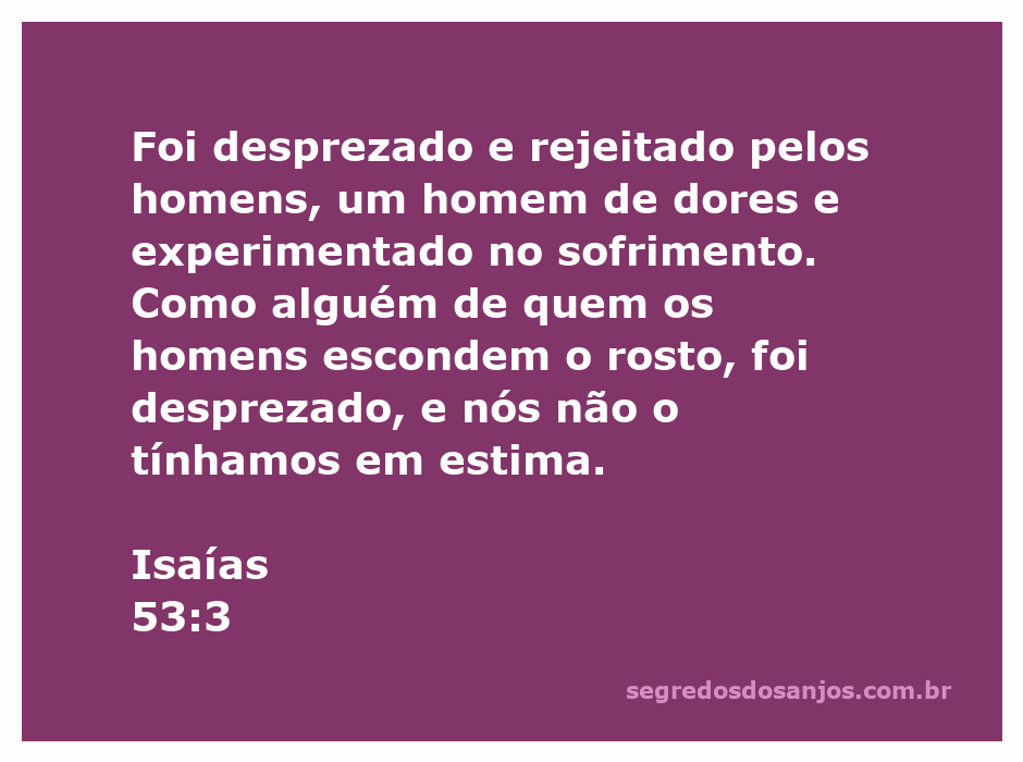 Um homem solitário, simbolizando o desprezo e a rejeição, representando o versículo de Isaías 53:3.