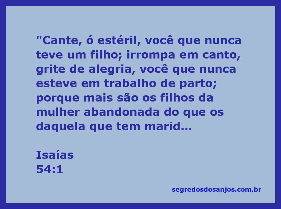 Mulher estéril cantando de alegria, simbolizando esperança e promessa de Deus conforme Isaías 54:1.