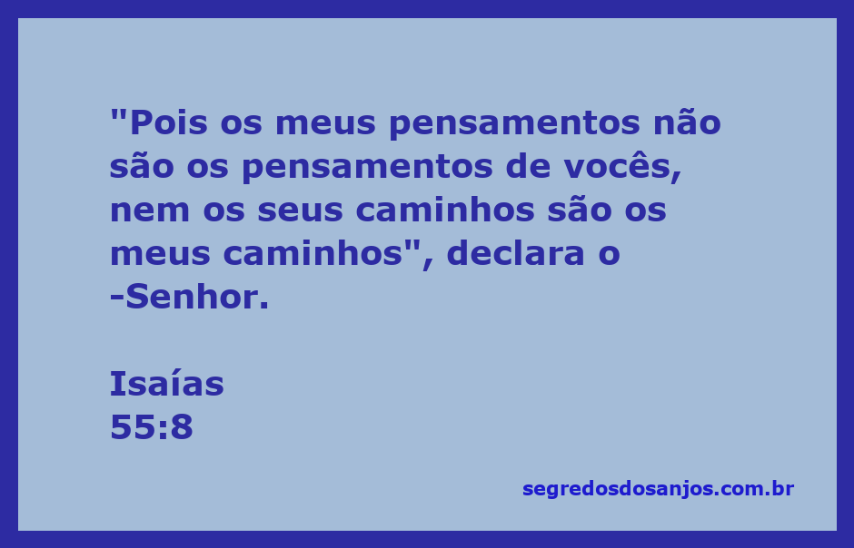 Imagem que ilustra Isaías 55:8, destacando a diferença entre os pensamentos e caminhos de Deus e dos seres humanos.