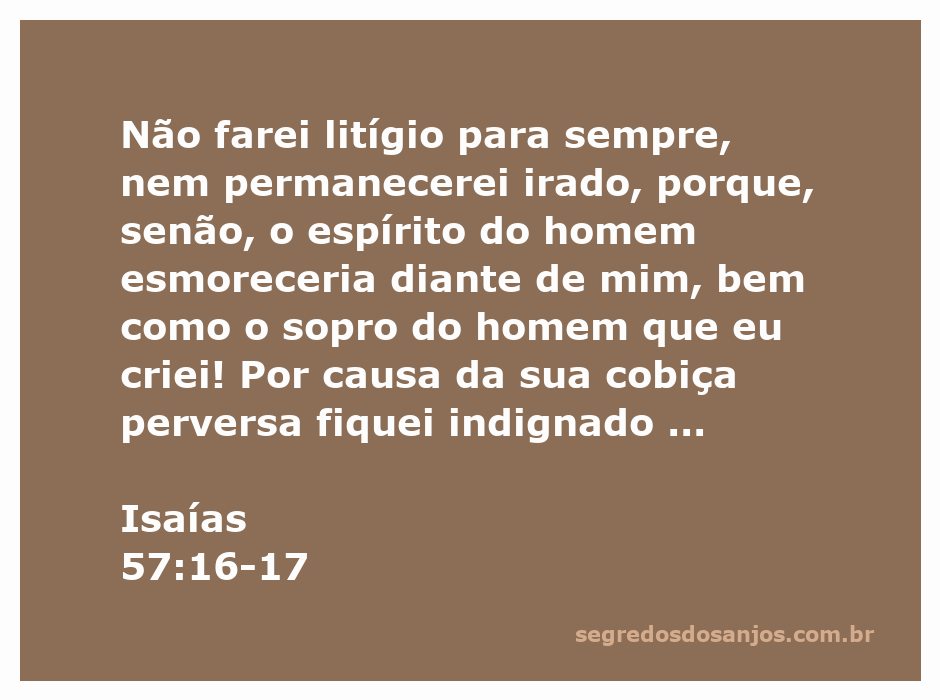 Ilustração da passagem bíblica Isaías 57:16-17, enfatizando a misericórdia de Deus e a natureza humana.