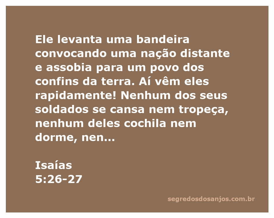 Imagem representando a convocação de uma nação distante, com soldados marchando firmemente.