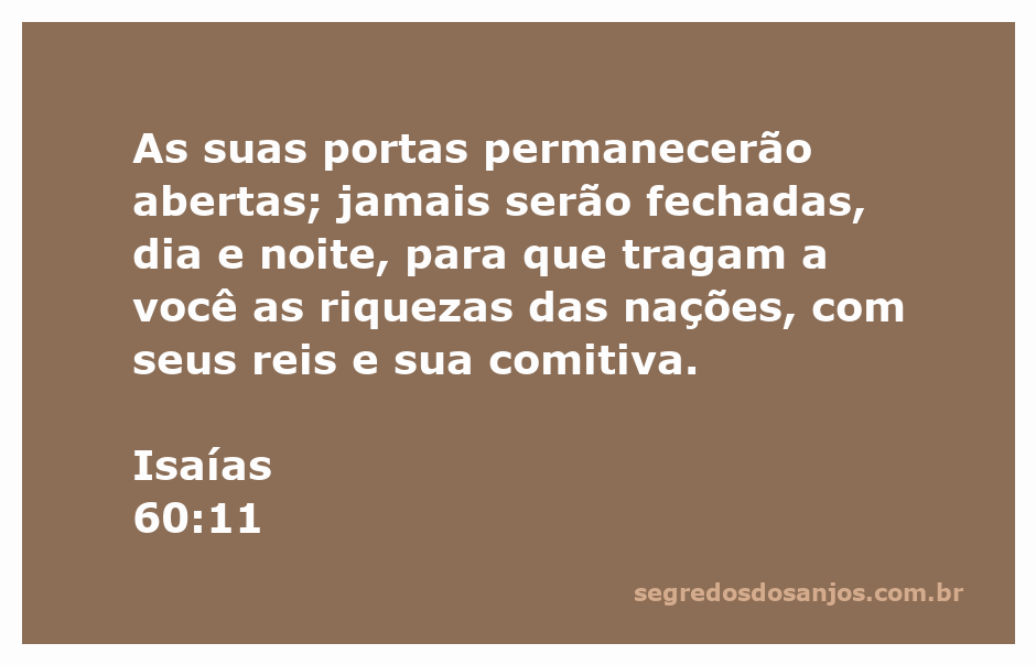 Imagem representativa de Isaías 60:11, mostrando portas abertas simbolizando prosperidade e riqueza.