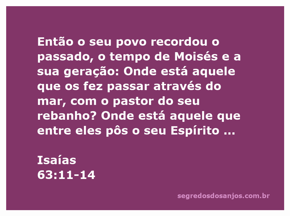 Ilustração do povo de Israel sendo guiado por Moisés através do Mar Vermelho, simbolizando a presença do Espírito Santo.