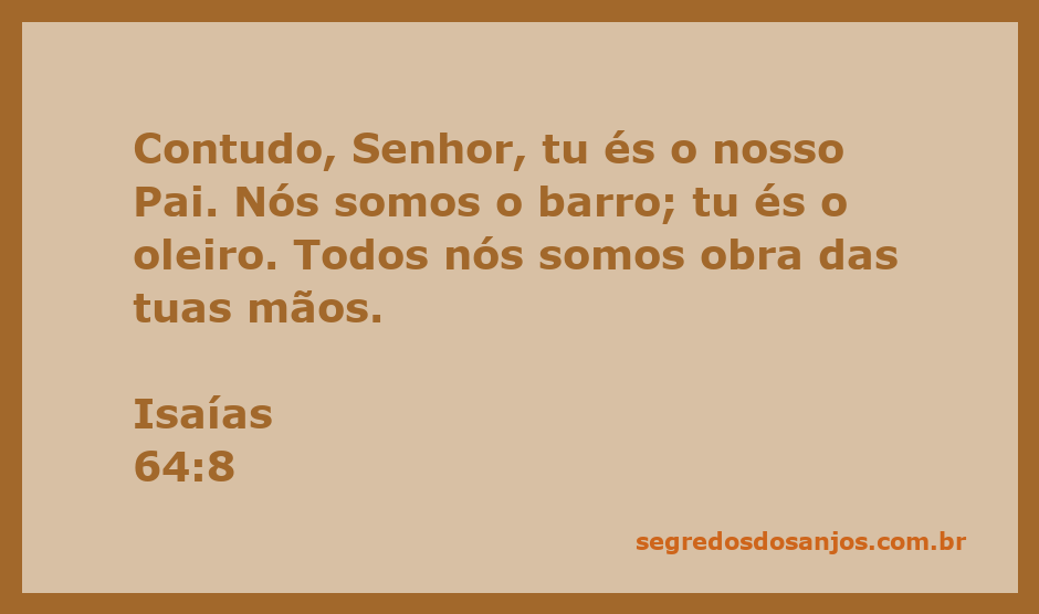 Imagem representando Deus como oleiro moldando o barro, simbolizando a criação e a relação entre Criador e criatura.