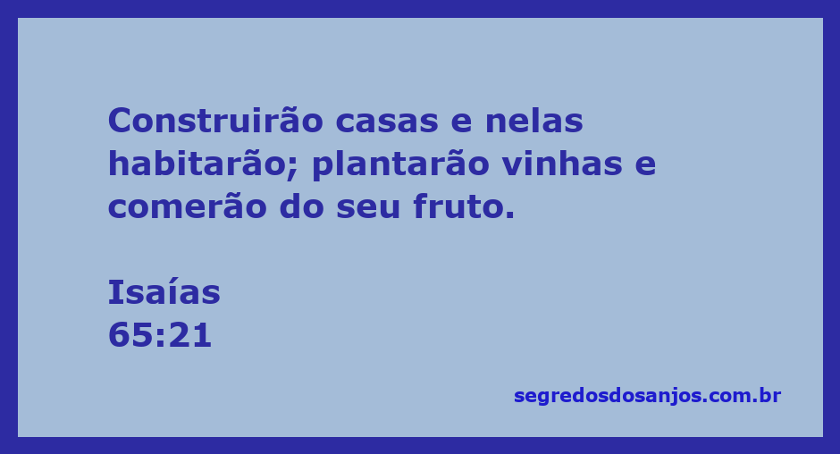 Ilustração de pessoas construindo casas e plantando vinhas, simbolizando prosperidade e habitação conforme Isaías 65:21.