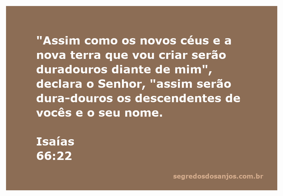 Imagem representativa dos novos céus e nova terra conforme Isaías 66:22
