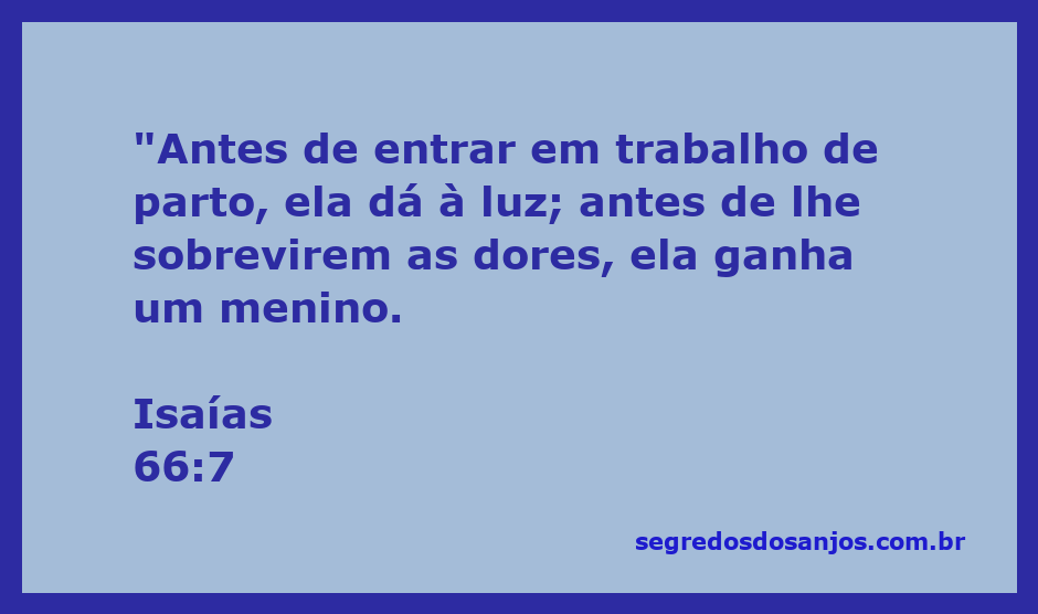 Imagem representativa do versículo de Isaías 66:7, simbolizando a maternidade e o nascimento.