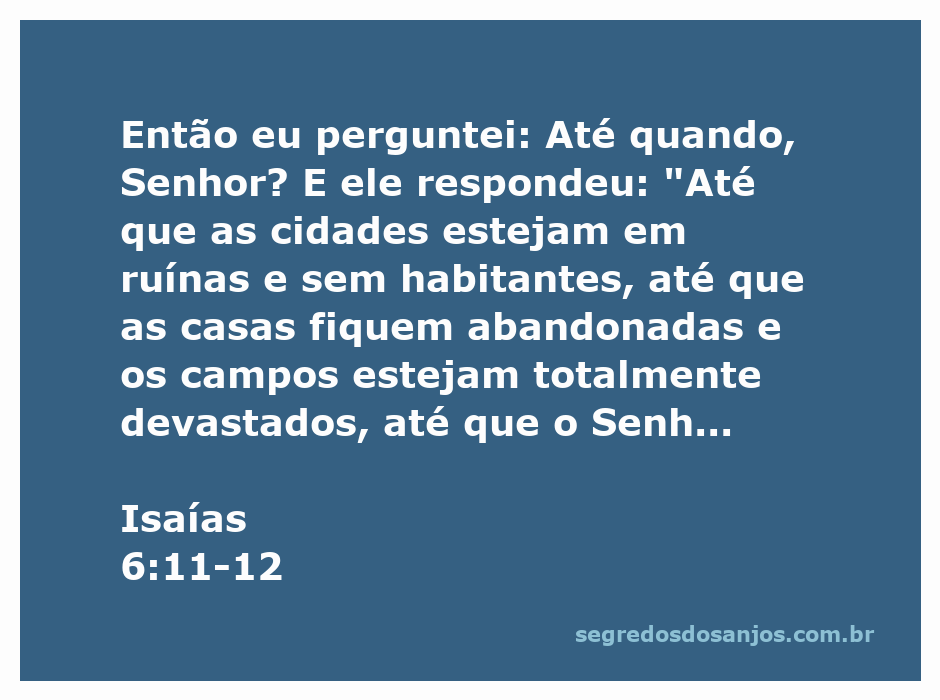 Imagem ilustrativa da devastação das cidades e campos mencionada em Isaías 6:11-12