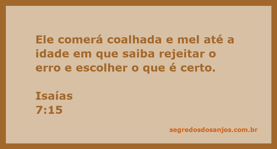 Ilustração de uma criança comendo coalhada e mel, simbolizando o crescimento e a escolha entre o certo e o errado, inspirado em Isaías 7:15.