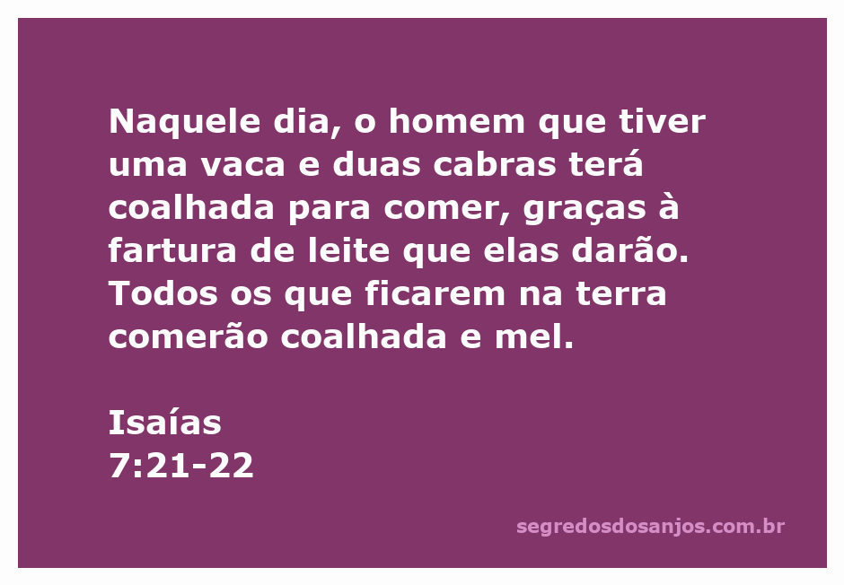 Uma representação de abundância, mostrando um homem com uma vaca e duas cabras, simbolizando a fartura de leite e alimentos na terra conforme Isaías 7:21-22.